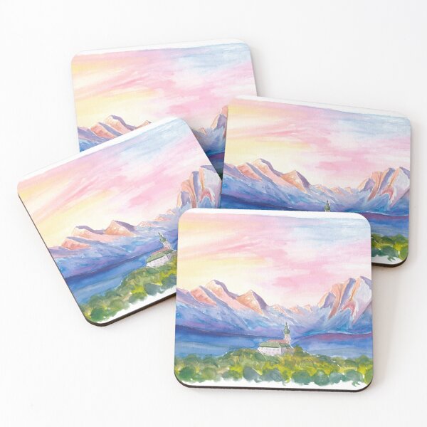 Item preview, Andechs Monastery View with Majestic Bavarian Alps designed and sold by artshop77.