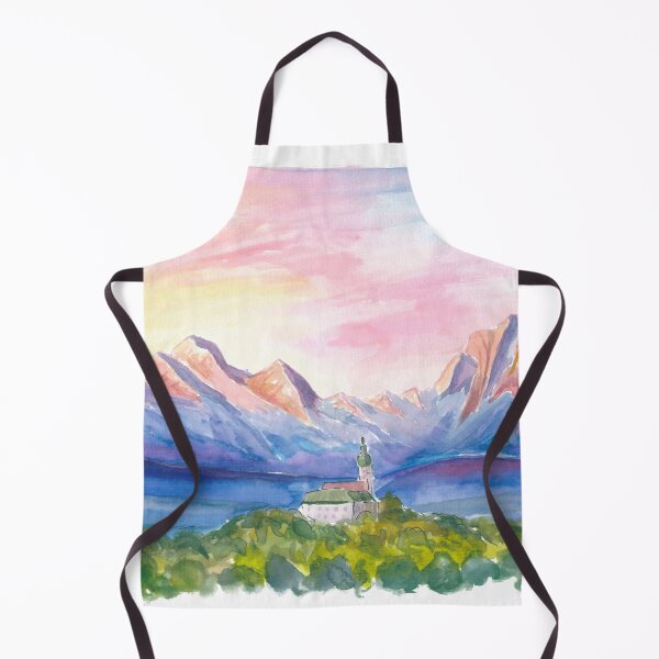Item preview, Andechs Monastery View with Majestic Bavarian Alps designed and sold by artshop77.