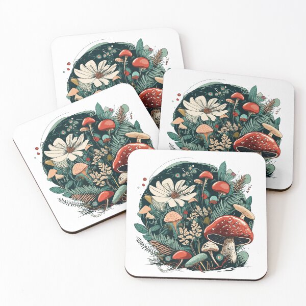 Item preview, Floral Mushrooms designed and sold by GraphicsClub.