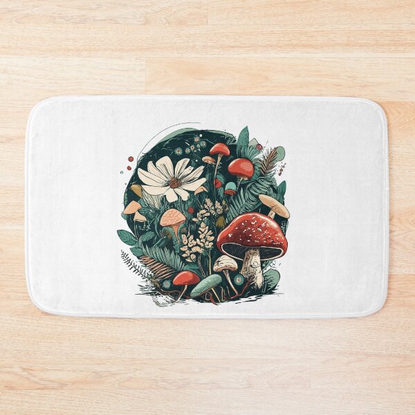 Item preview, Floral Mushrooms designed and sold by GraphicsClub.