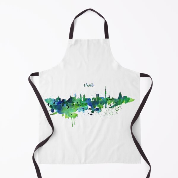 Item preview, Munich Watercolor Skyline designed and sold by caracatita75.