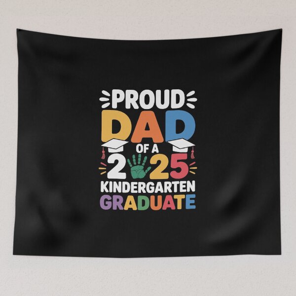 Item preview, proud dad of a 2025 kindergarten graduate  designed and sold by jkrphoto.