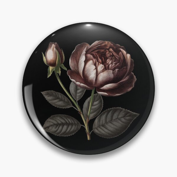 Item preview, Dark academia rose - bordeaux antique botanical flowers  designed and sold by Fantasy Cache.