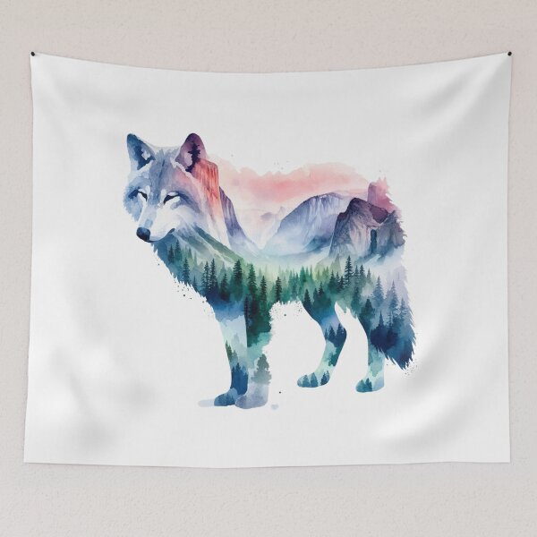Item preview, Mountain Spirit Wolf designed and sold by TeetasticBtque.