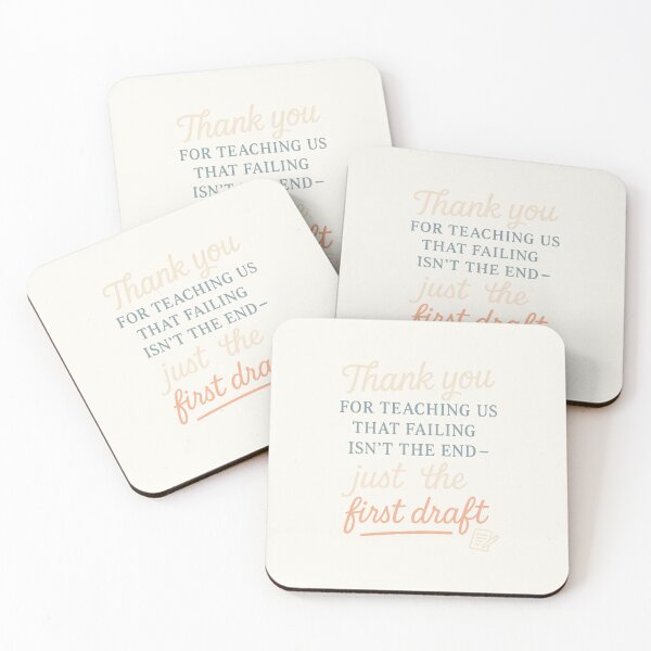 Item preview, Thank You for Teaching Us That Failing Isn’t the End – Just the First Draft Quote designed and sold by TheCrazyOdd.