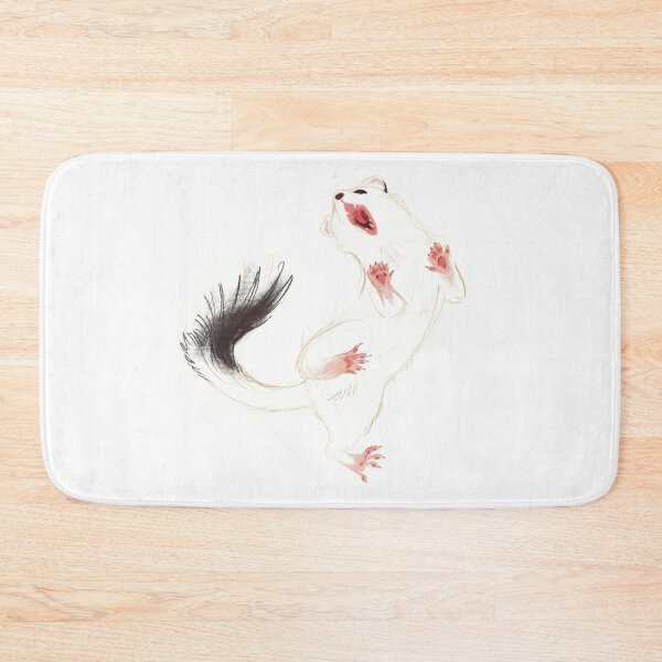 Item preview, White Eurasian Ermine designed and sold by RyukiArtbook.