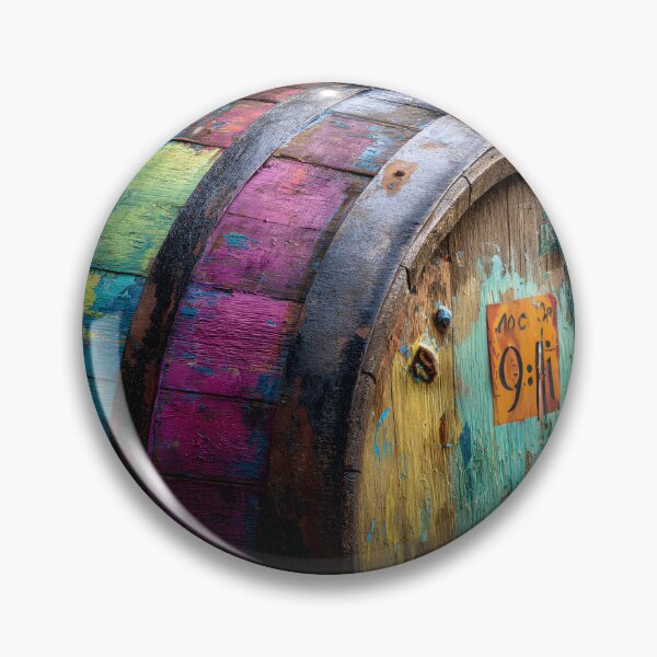 Item preview, Whiskey Barrel Reimagined - Rustic Charm Meets Bold Color Abstract AI Generated Art designed and sold by OlfactoART Studio.