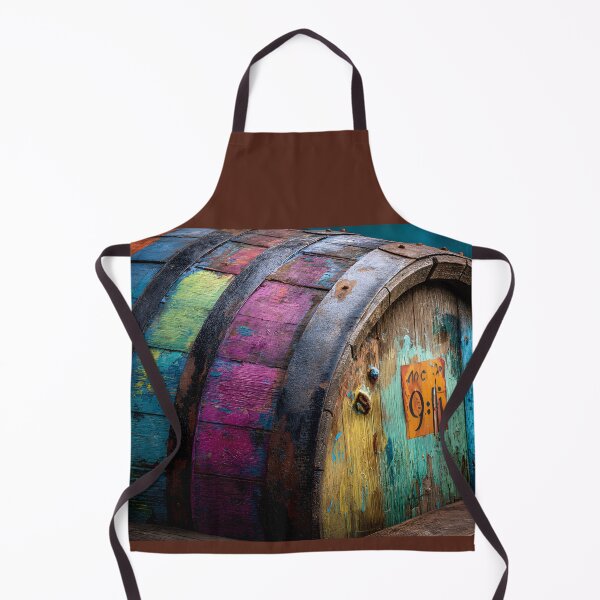 Item preview, Whiskey Barrel Reimagined - Rustic Charm Meets Bold Color Abstract AI Generated Art designed and sold by OlfactoART Studio.