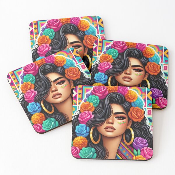 Item preview, Latina Mexican Folk Art Talavera Mexican Art Flowers designed and sold by TinaSalazar.