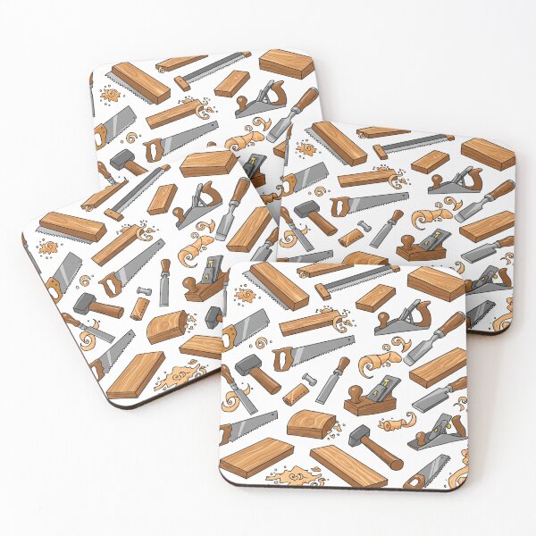 Item preview, Modern Woodworking Passion Icons Set designed and sold by Guryl Michal Designs.