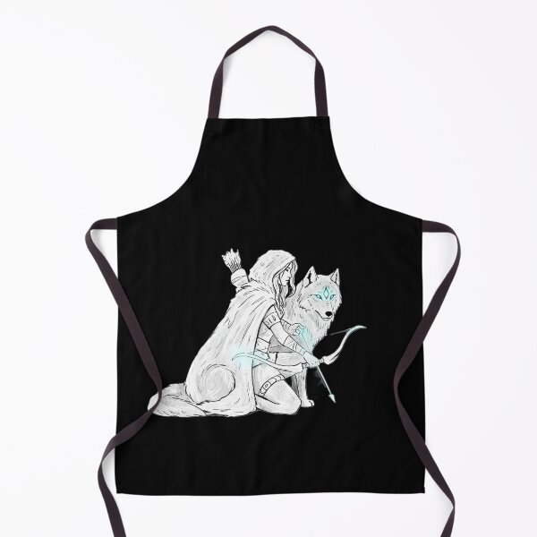 Item preview, Moonlit Huntress and Spirit Wolf designed and sold by PixCthulhu.