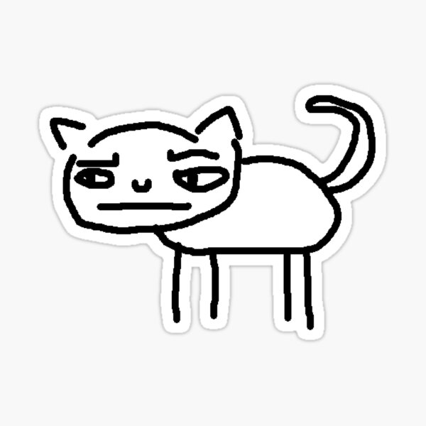 Item preview, Strange Doodle Cat designed and sold by AKW Media .