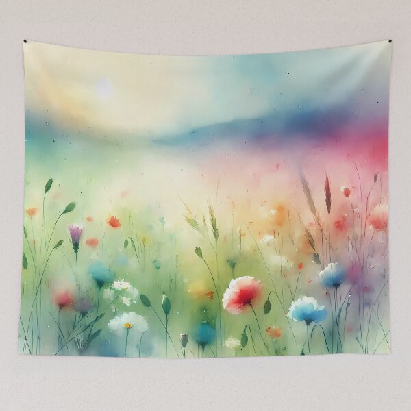 Item preview, Colorful Flowers During Sunrise designed and sold by Visual Nomad Club.
