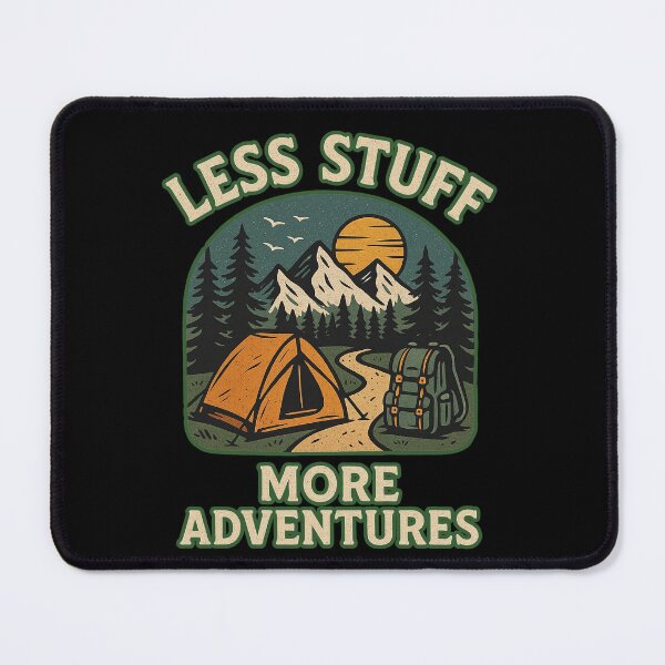 Item preview, Less stuff - more adventures designed and sold by Ambient Mind Design.