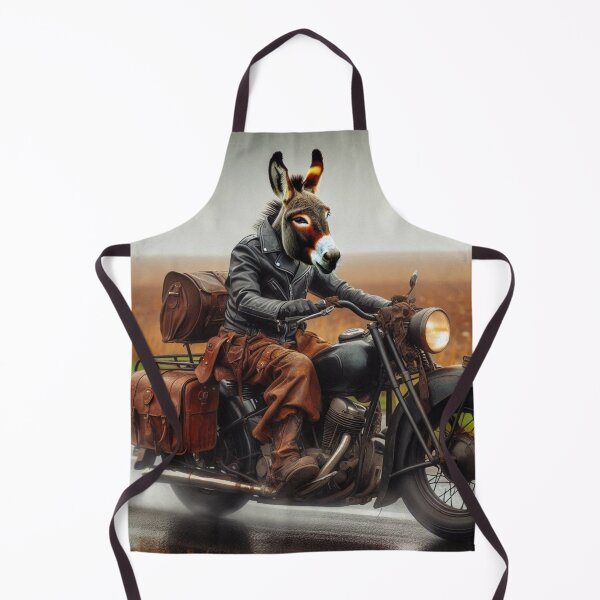 Item preview, donkey and classic motorcycle designed and sold by Dogandesighn.