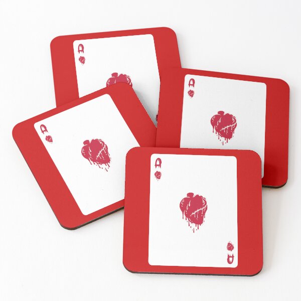 Item preview, Ace of Hearts (Bleeding Heart) Card designed and sold by pixelatedthread.