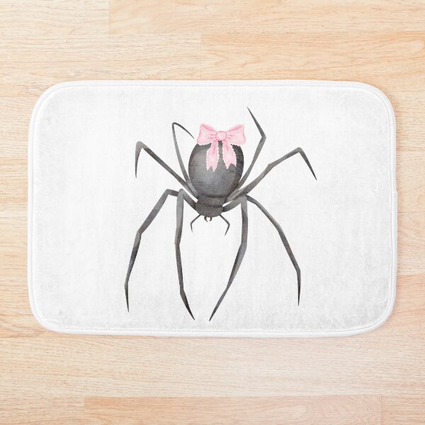 Item preview, Black Widow Spider with Pink Bow – Coquette Halloween Spooky Season Aesthetic designed and sold by DivinePassion.