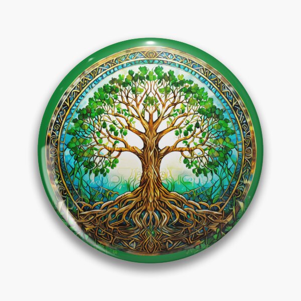 Item preview, Celtic Tree of Life in Green and Brown designed and sold by Marymarice.