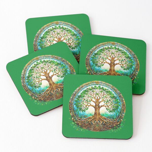 Item preview, Celtic Tree of Life in Green and Brown designed and sold by Marymarice.