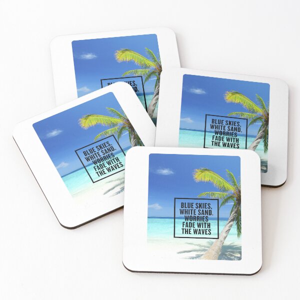 Item preview, Hectic Living? Beach Life Is Better – AI Beach Photo with Motivational Quote for Beach Lovers & Tourists designed and sold by knalpot-design.