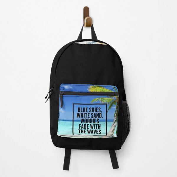 Item preview, Hectic Living? Beach Life Is Better – AI Beach Photo with Motivational Quote for Beach Lovers & Tourists designed and sold by knalpot-design.
