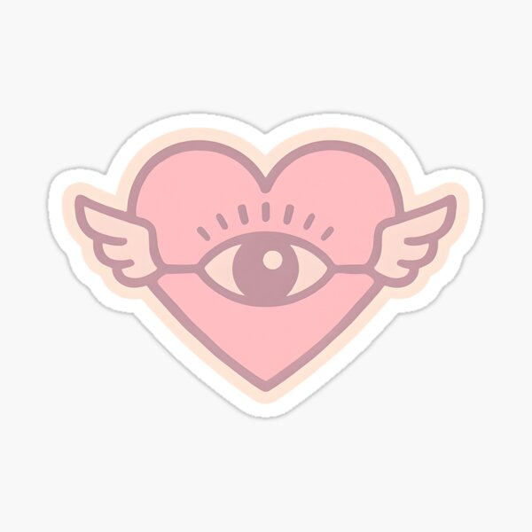 Item preview, Heart sticker pastel neutral designed and sold by Sticker Mama.