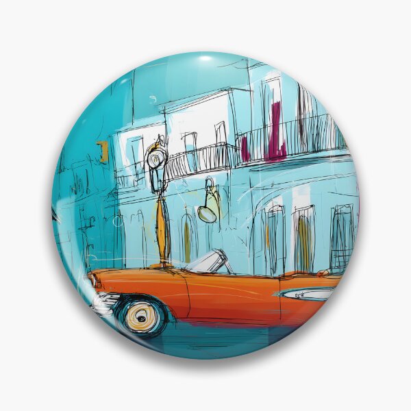 Item preview, Drive into Havana's Jazz Vibe - Oldtimer Classic Car and Saxophone Create Musical Motion designed and sold by OlfactoART Studio.