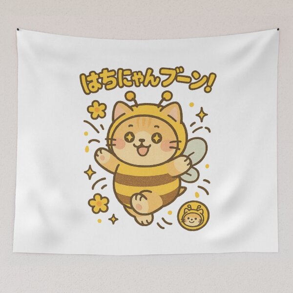 Item preview, Bee Cat – Kawaii Buzzing Nyan Art designed and sold by Oni  Zuka.