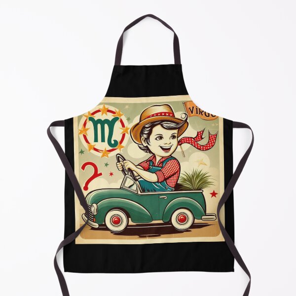 Item preview, Virgo Vintage – Retro Zodiac Art designed and sold by EuropeanPrints.