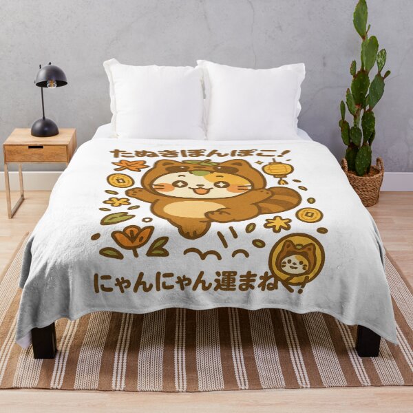 Item preview, Tanuki Cat – Japanese Lucky Vibes designed and sold by Oni Zuka.