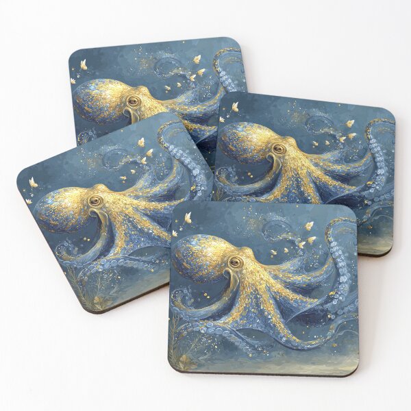 Item preview, Sapphire and Gold: An Octopus's Dream designed and sold by bloorose.