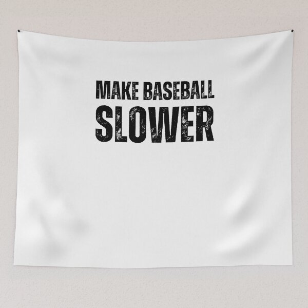 Item preview, Make baseball slower funny baseball player humor vintage designed and sold by snowry.