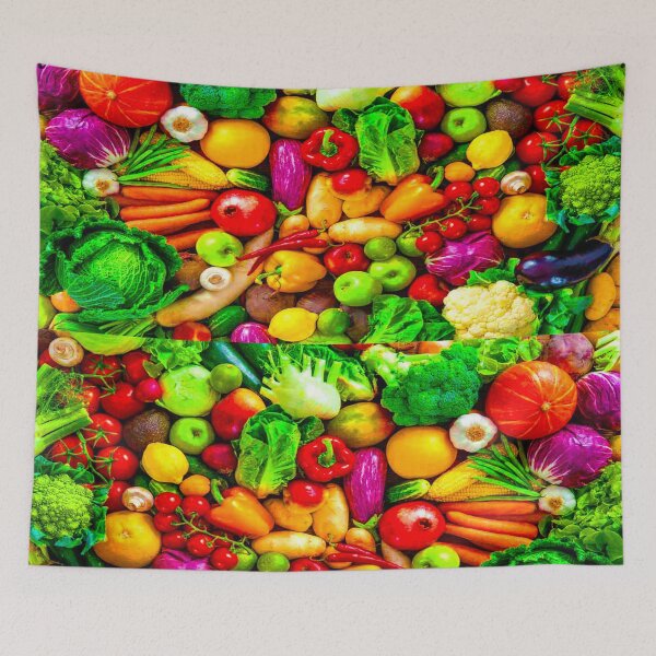 Item preview, vibrant fruit and veggie explosion designed and sold by julieiluj.