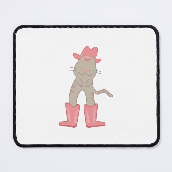 Item preview, cute pink cowgirl cat designed and sold by galaxiiez.