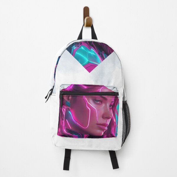 Item preview, Neon Cyber Heroine | Futuristic Warrior Art designed and sold by FASA's ART.