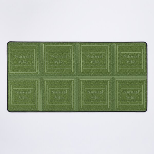Item preview, Pattern with green leaves and the inscription "Natural Vibe" is divided by frames designed and sold by Cherevan.