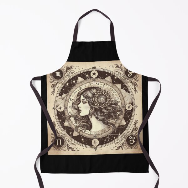 Item preview, Virgo Vintage – Retro Zodiac Art designed and sold by EuropeanPrints.