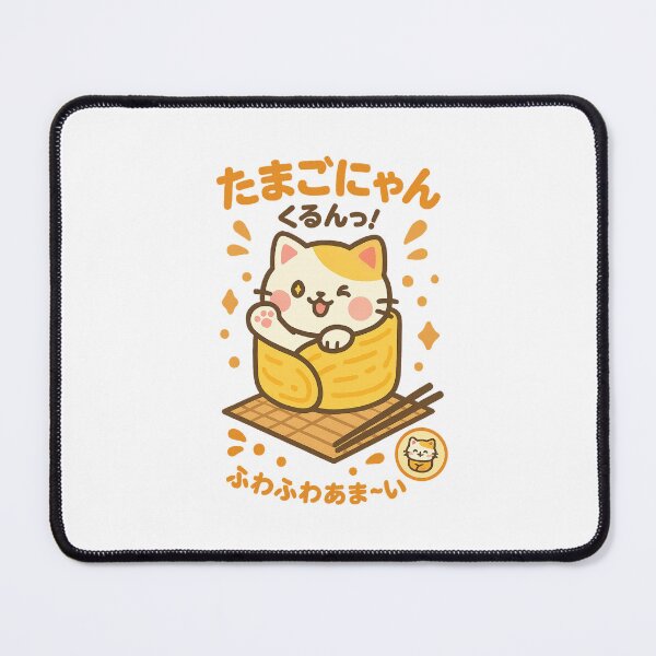 Item preview, Omelette Cat – Kawaii Tamago Roll designed and sold by Oni  Zuka.