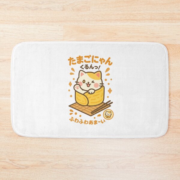 Item preview, Omelette Cat – Kawaii Tamago Roll designed and sold by Oni  Zuka.