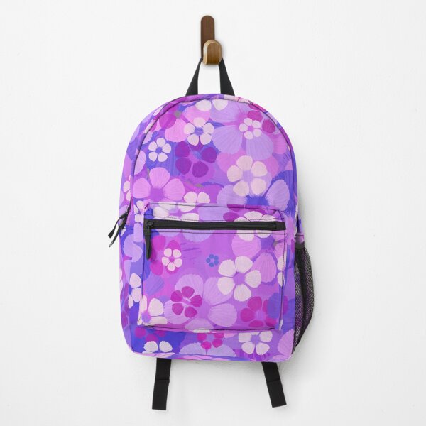 Item preview, Pink & purple floral pattern designed and sold by Fantacaroo Designs.