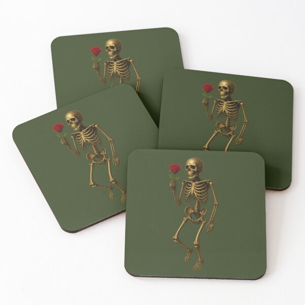 Item preview, Golden skeleton with rose designed and sold by Printsoft.