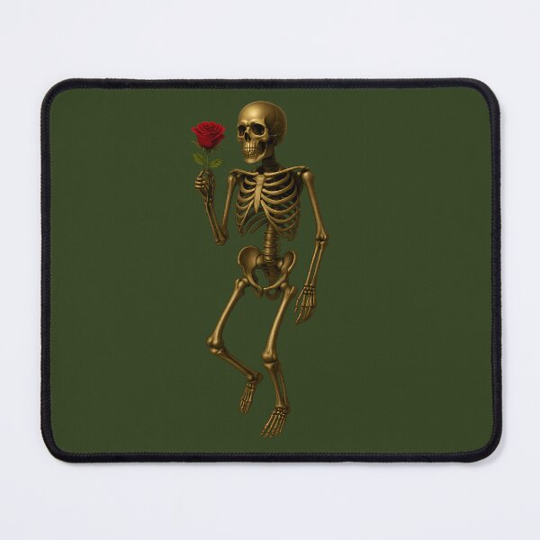 Item preview, Golden skeleton with rose designed and sold by Printsoft.