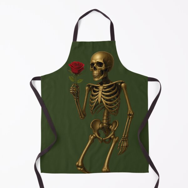 Item preview, Golden skeleton with rose designed and sold by Printsoft.