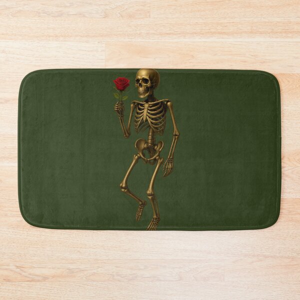 Item preview, Golden skeleton with rose designed and sold by Printsoft.