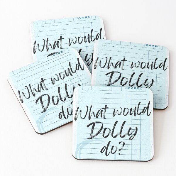 Item preview, What Would Dolly Do Blue designed and sold by CowboyLikeHer.