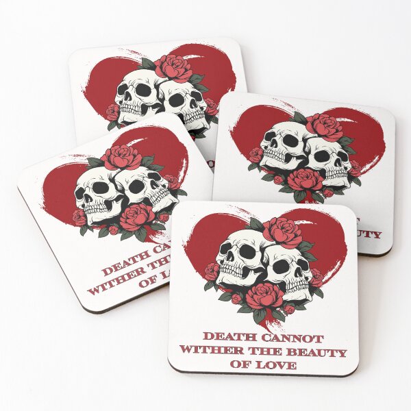 Item preview, Death Cannot Wither the Beauty of Love - Red Heart designed and sold by BeWilDesigns.
