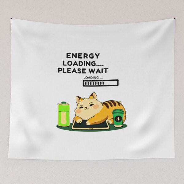 Item preview, Energy Loading Sloth – Funny Lazy Mood Cartoon Design designed and sold by MOTAS FASHION .