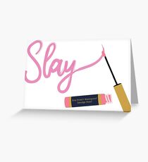 Slay Makeup Tube Greeting Card