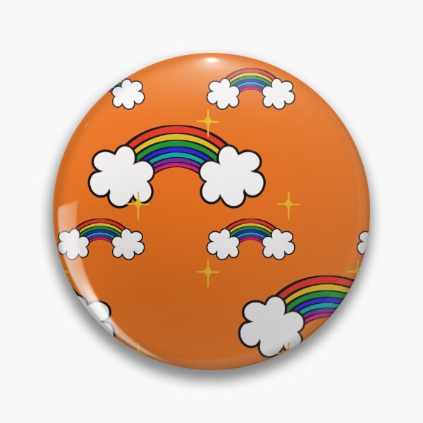 Item preview, Retro Rainbow Pattern – orange and yellow 80s rainbow Vibe designed and sold by BLeePCreations.