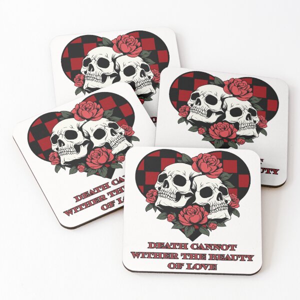 Item preview, Death Cannot Wither the Beauty of Love - Checkered Heart designed and sold by BeWilDesigns.